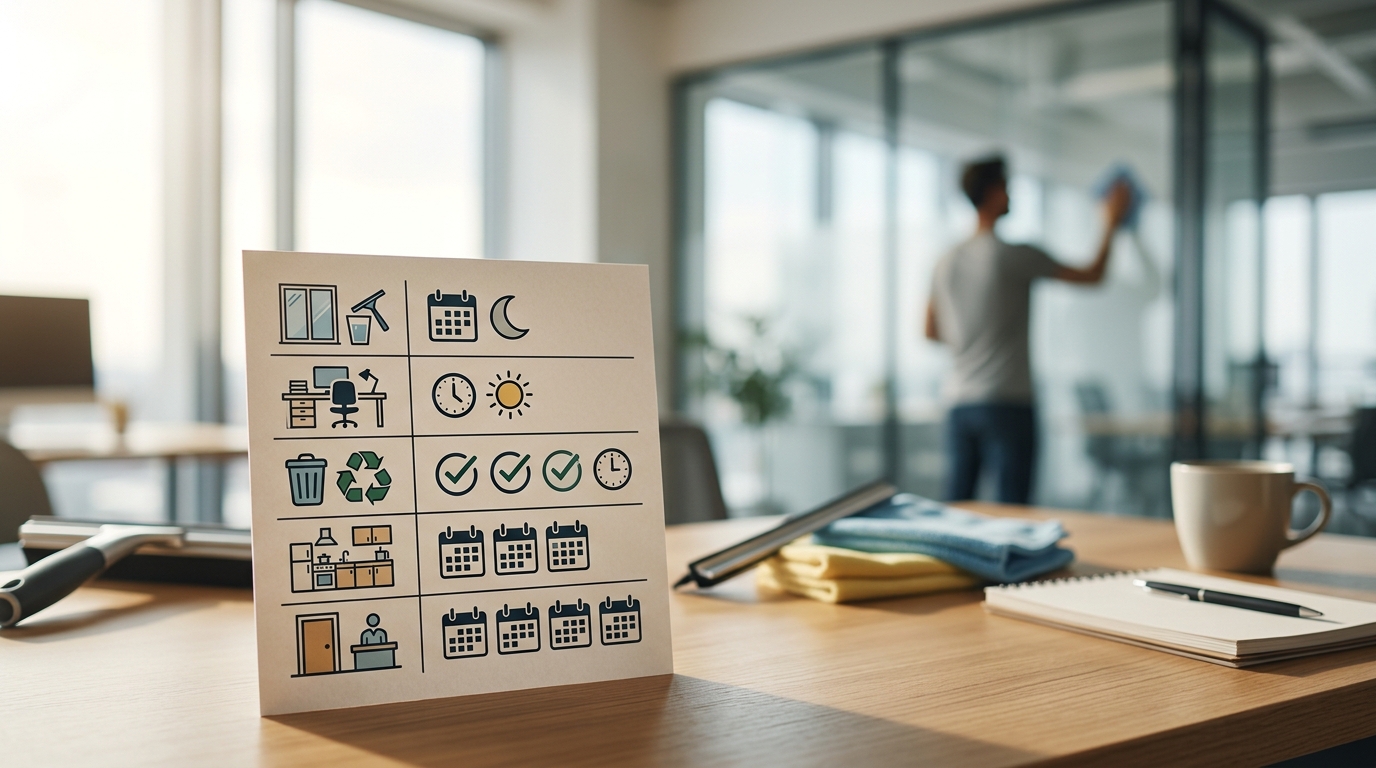 Wie oft reinigen lassen? Ihr Leitfaden zur optimalen Reinigungshäufigkeit für Büro & Co.